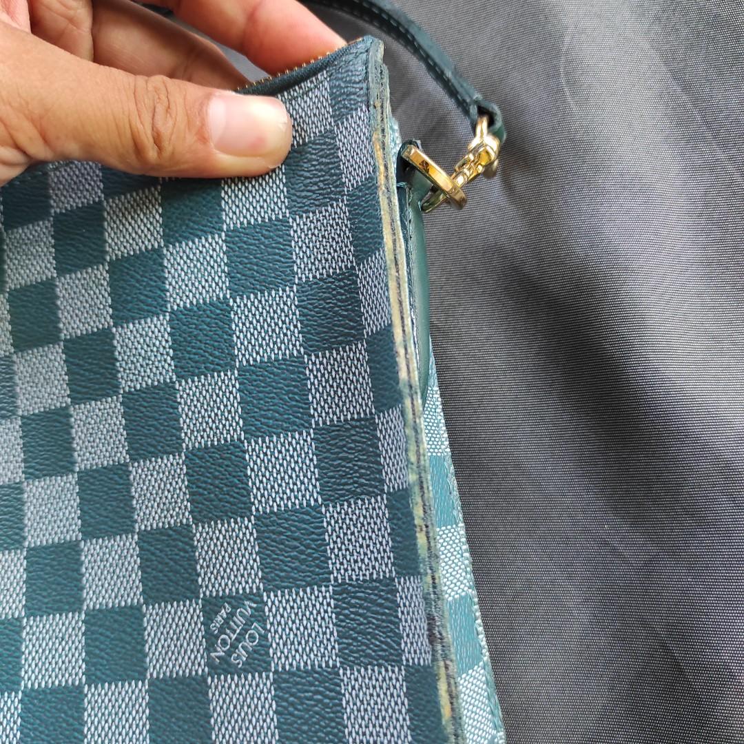 Louis Vuitton Limited Cyan Damier Couleur Modul Cosmetic Bag Toiletry Pouch 44lk94, Women's, Size: One size, Blue