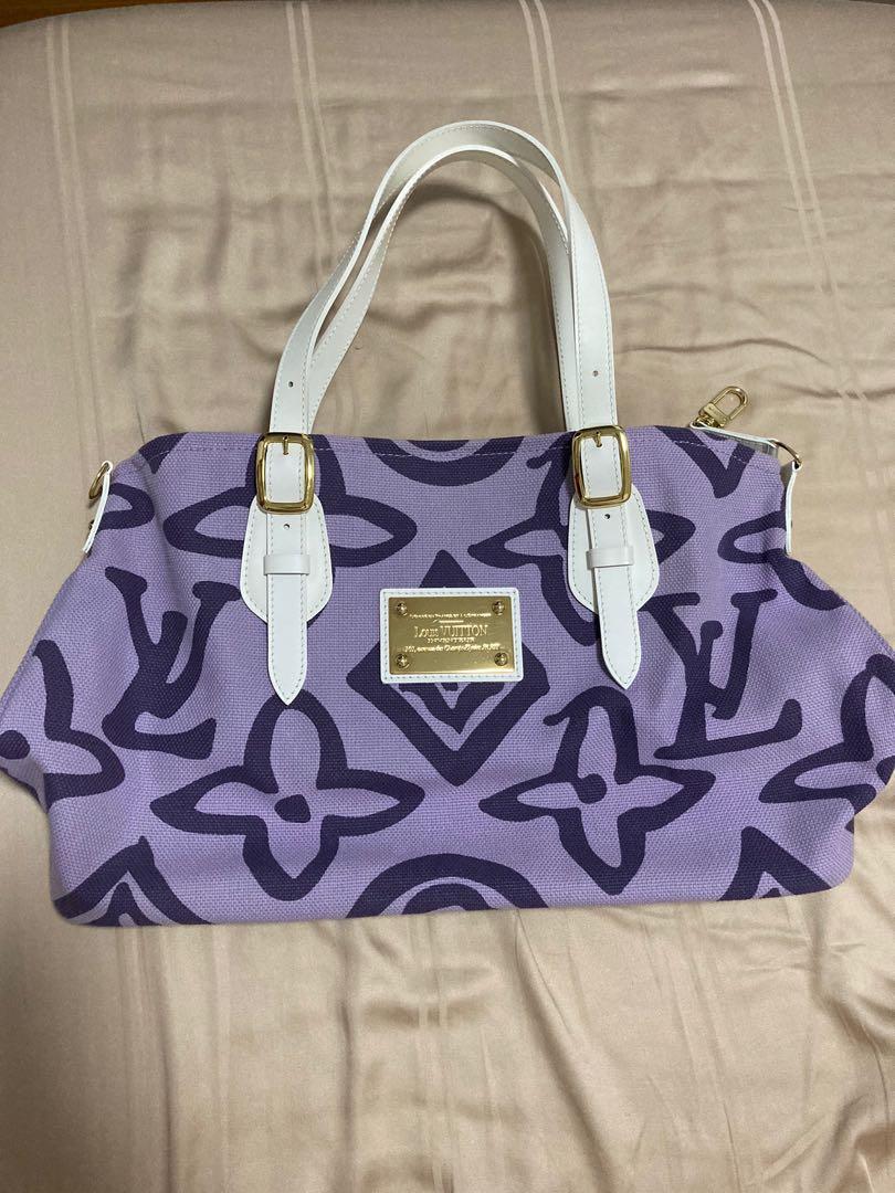 Louis Vuitton Limited Edition Purple Tahitienne Cabas MM Bag