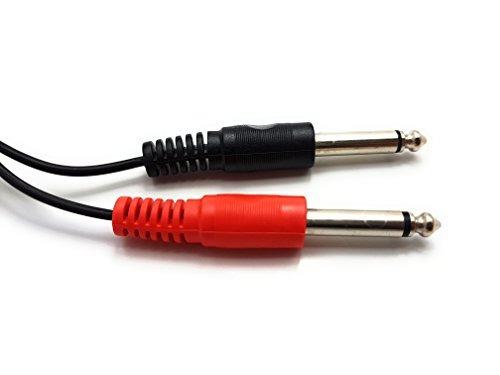 kenable GOLD Right Angle Stereo/Balanced Jack 6.35mm Plugs Cable Le