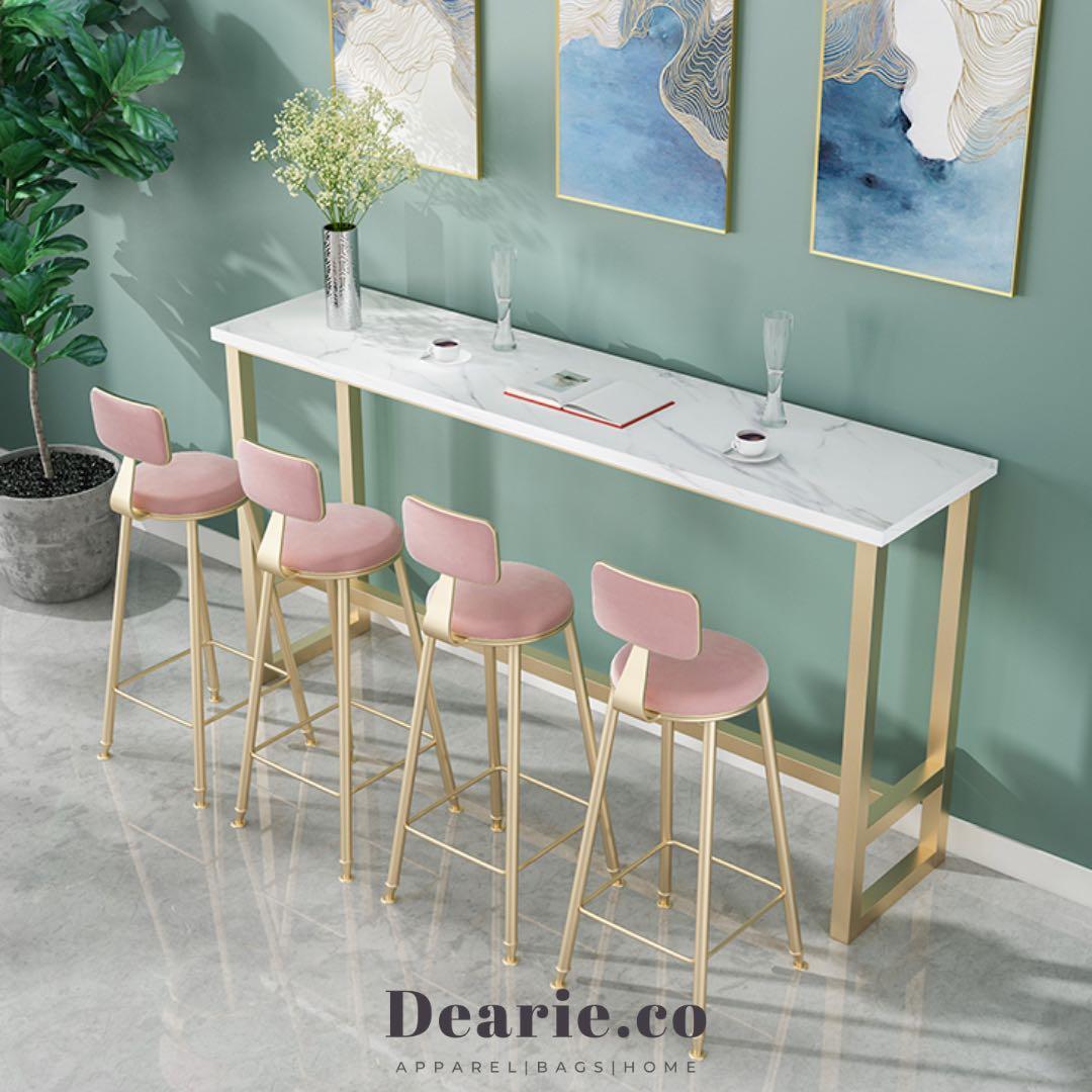 Marble bar table and chairs discount