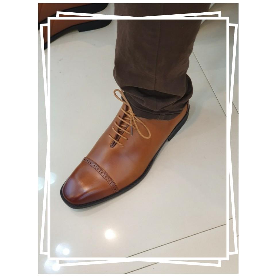 Mens Wedding Shoes Brown Size 42 -GIBI 