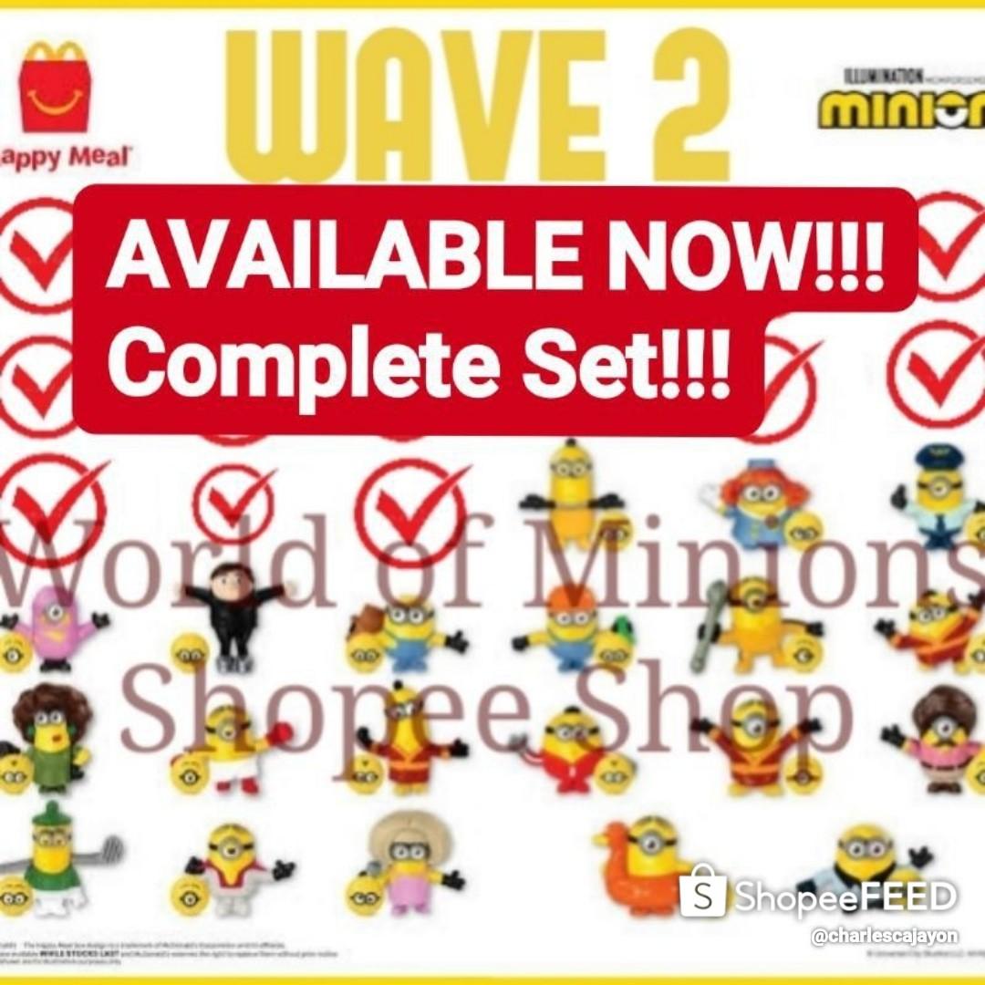 Minions Happy Meal The Rise Of Gru 21 Wave2 Complete Set pcs Hobbies Toys Toys Games On Carousell Minions Happy Meal The Rise Of Gru 21 Wave2 Complete Set pcs Hobbies Toys Toys Games On Carousell