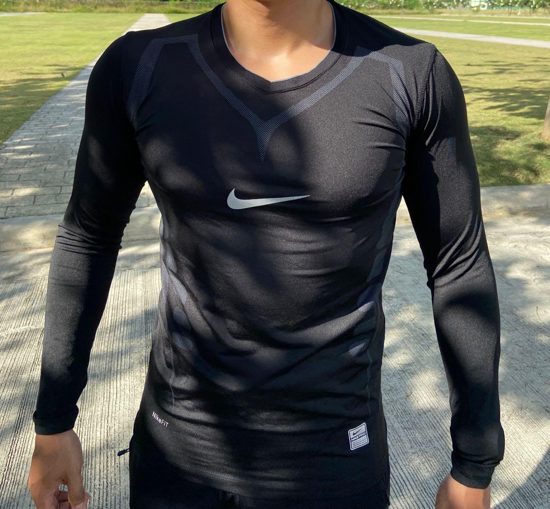 Nike Pro Combat Long Compression, Men's on Carousell