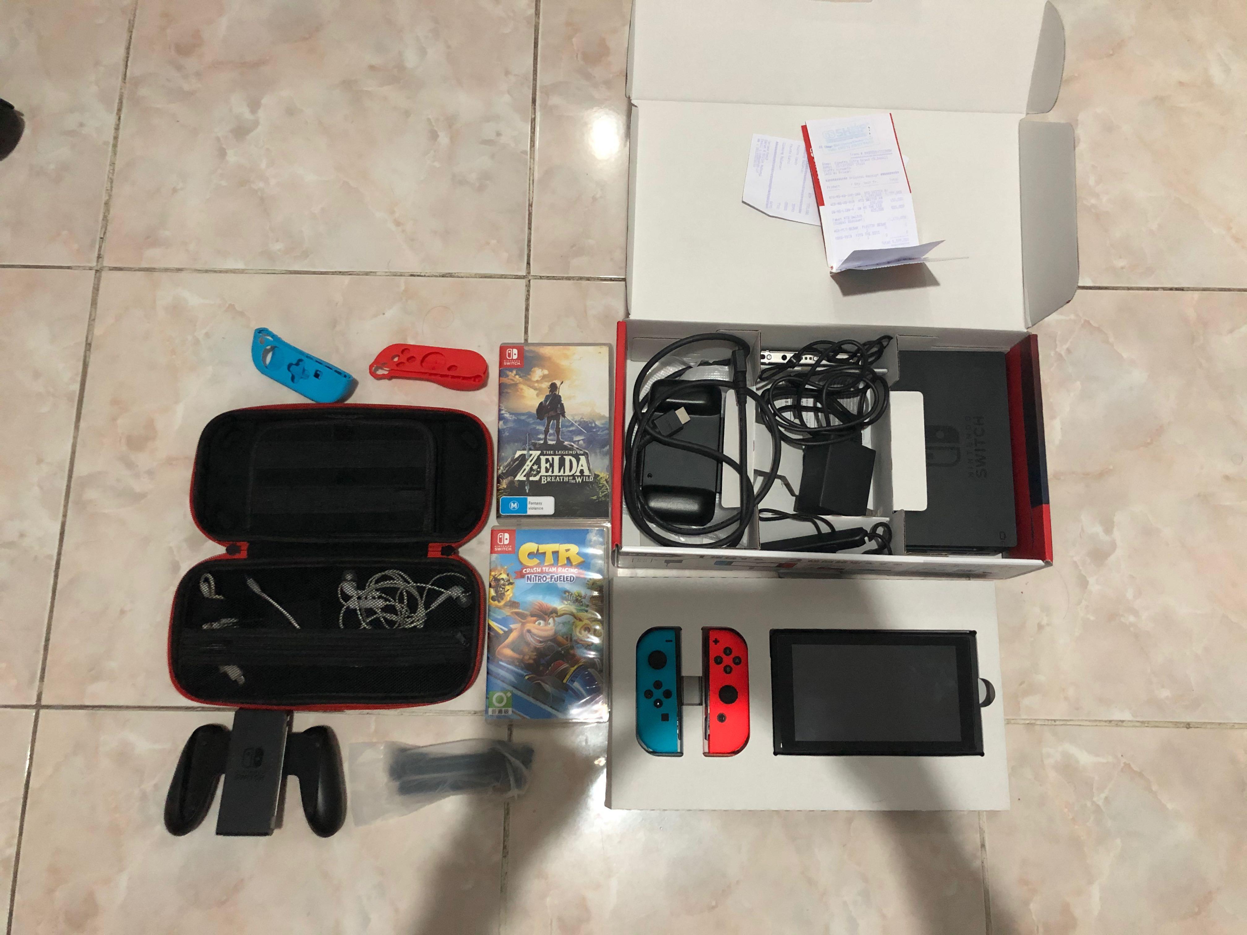 Nintendo Switch V2 Garansi resmi GS Shop FREE 2 GAME FREE CASING