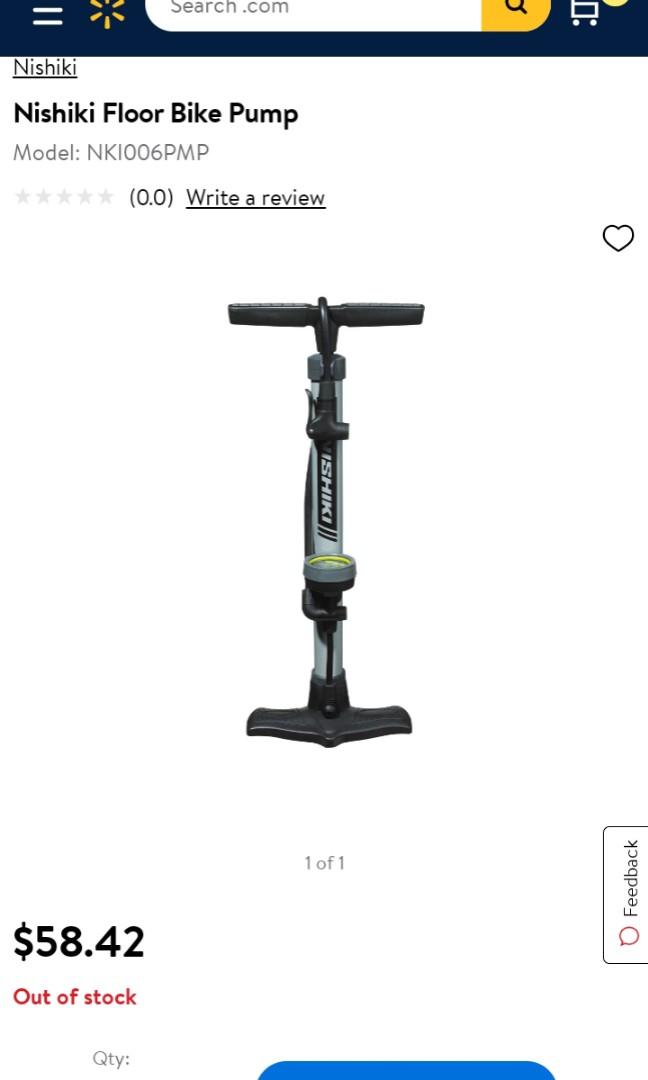 Nishiki floor bike 2025 pump