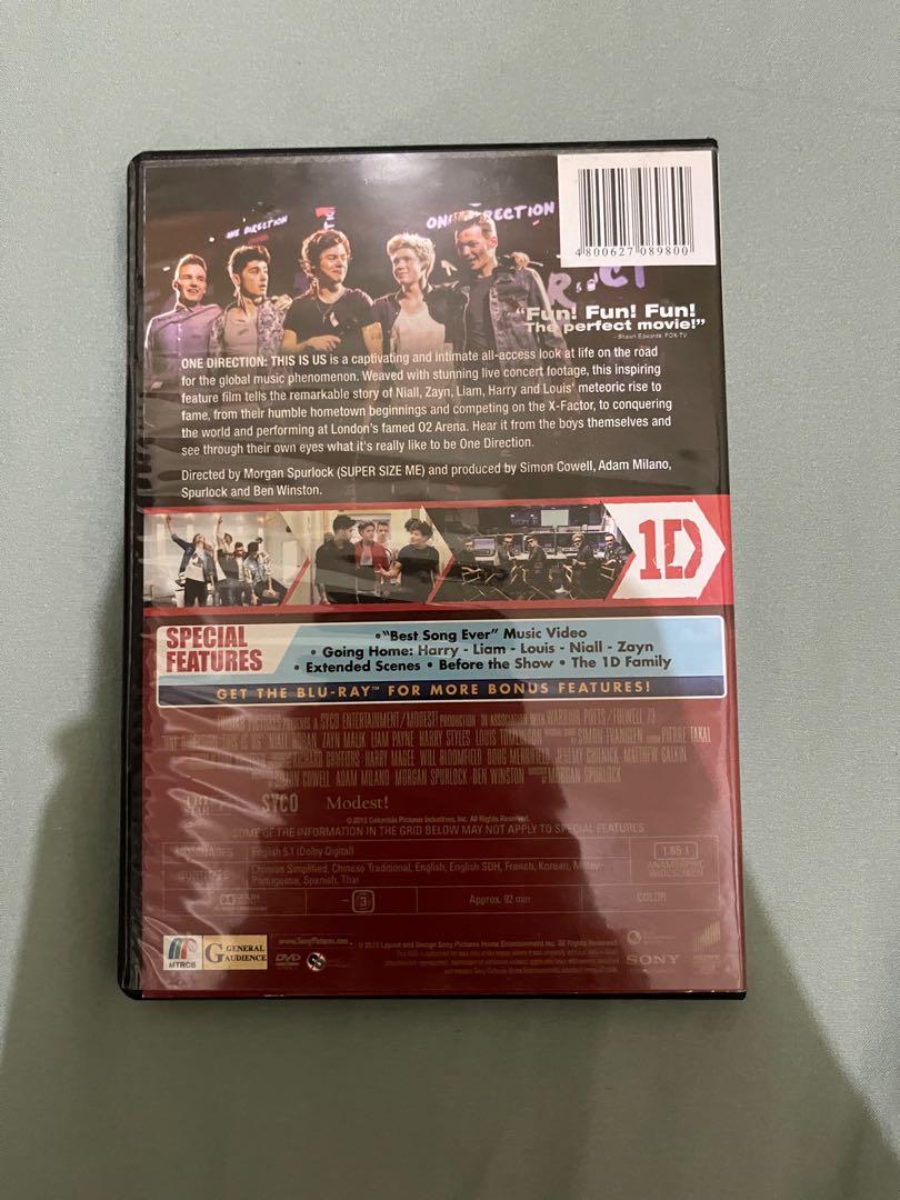 ONE DIRECTION - THIS IS US DVD (Category: CDs & DVDs) located in Rizal. Submitted by scrawnyrobin (Listing ID 1087929014, Image 2). Description: Condition: No issues, scratches or anything. RFS: Need to let go of my 1D collection. MOP: Gcash/Paymaya/BPI Tags: One Direction, Harry Styles, Liam Payne, Zayn Malik, Niall Horan, Louis Tomlinson, Take Me Home .