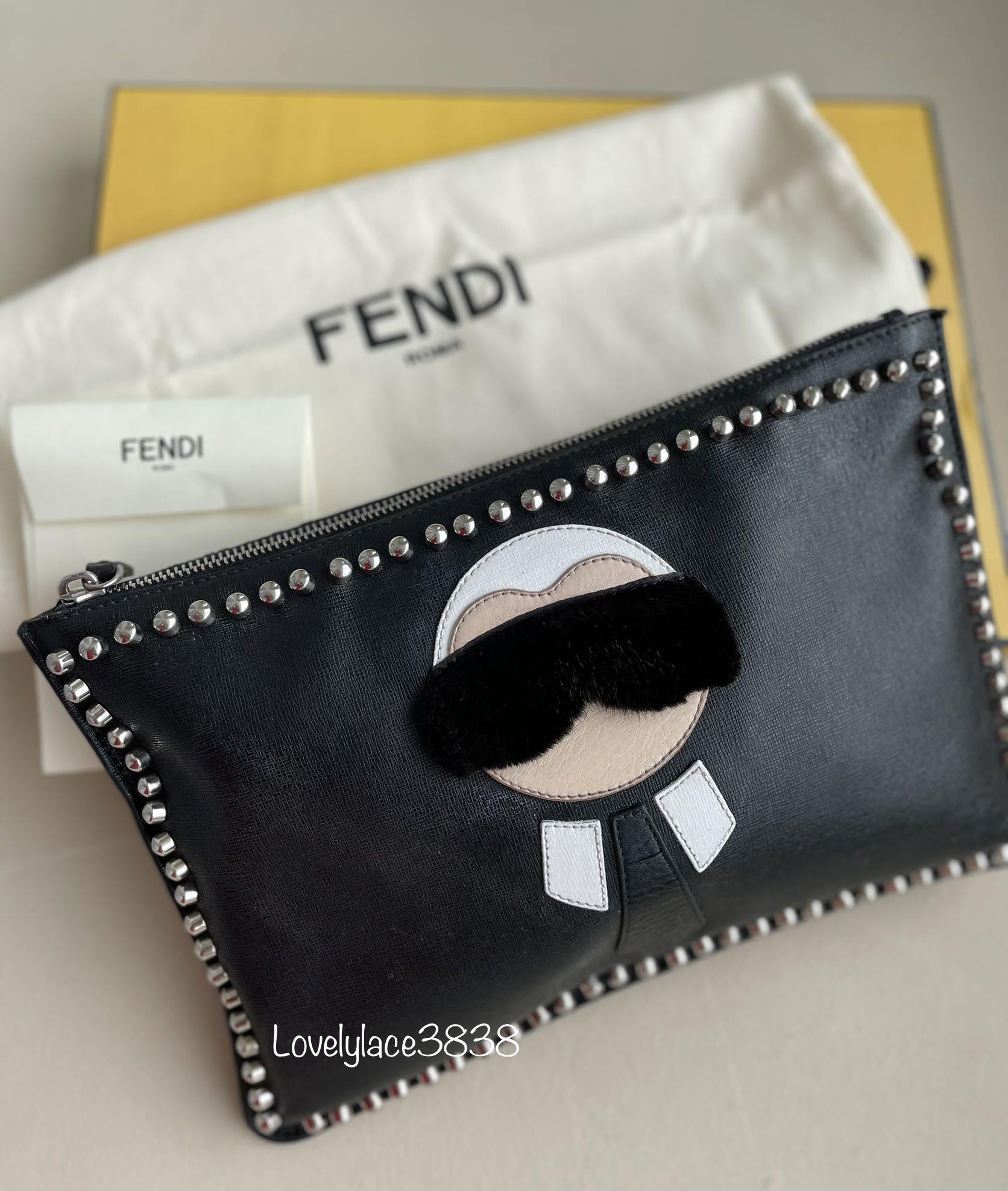 Preloved fendi karlito pouch
