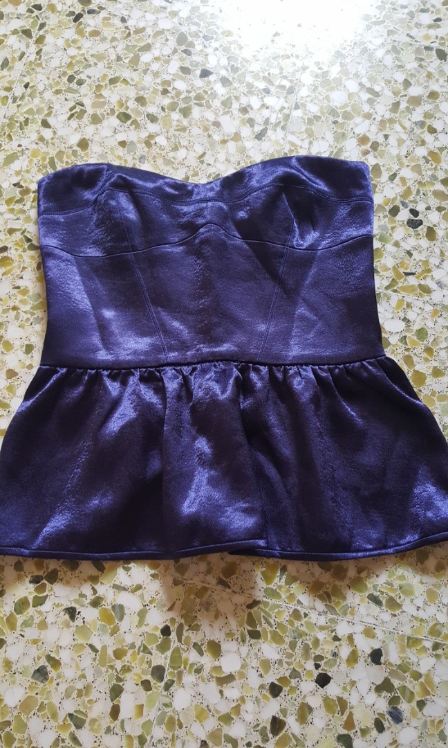 Slim Tube Top In Purple