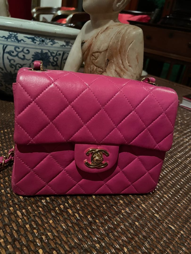 pink vintage chanel bag