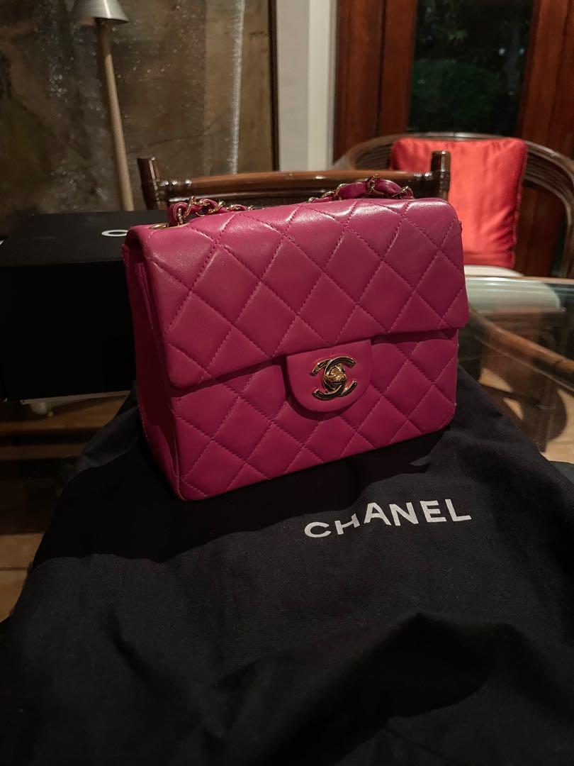 Rare Vintage Hot Pink Chanel Mini, Luxury, Bags & Wallets on Carousell
