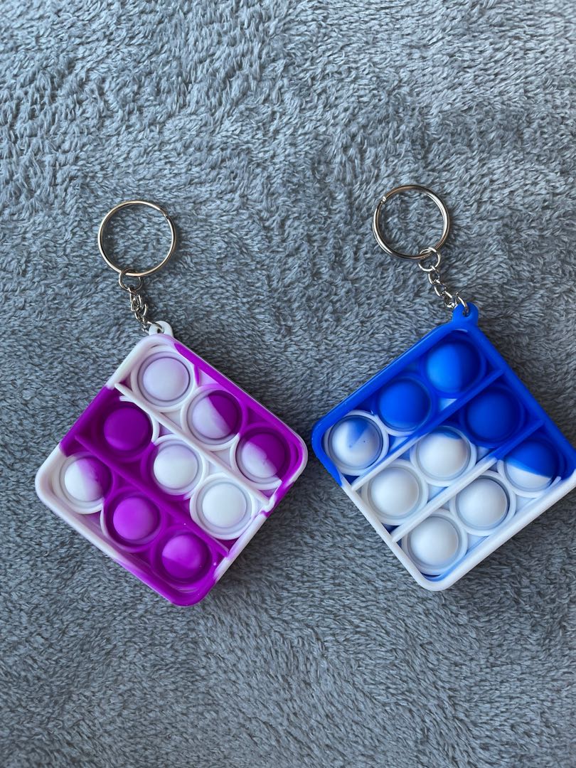 [Ready Stock] Tie Dye Mini Pop It Fidget Toy, Hobbies & Toys, Toys