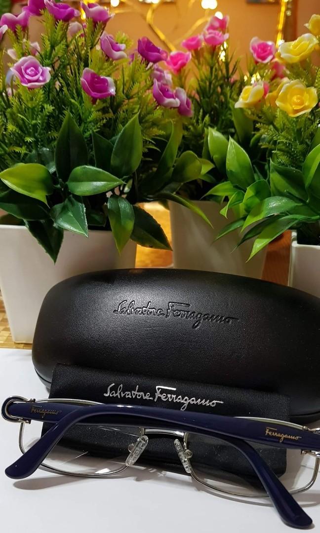 Salvatore Ferragamo Glasses (Category: Sunglasses & Eyewear) located in Quezon City. Submitted by luxoticforless (Listing ID 1088046664, Image 2). Description: Pre Loved Salvatore Ferragamo eyeglasses With case In very good condition (see pics) Price 6k slightly neg. MOP: BDO/GCASH shipping c/o buyer via Grab/Lalamove.