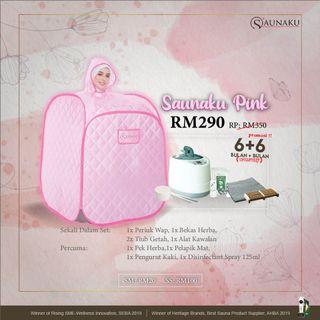 Portable Sauna PINK by Saunaku