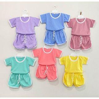Setelan baju chupa chups anak / setelan anak polos / setelan unisex