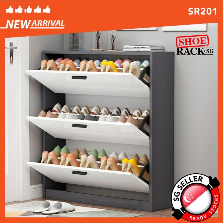 [FULLY ASSEMBLED] SR-201 Shoe Rack / Shoe Cabinet / Shoe Shelves ...