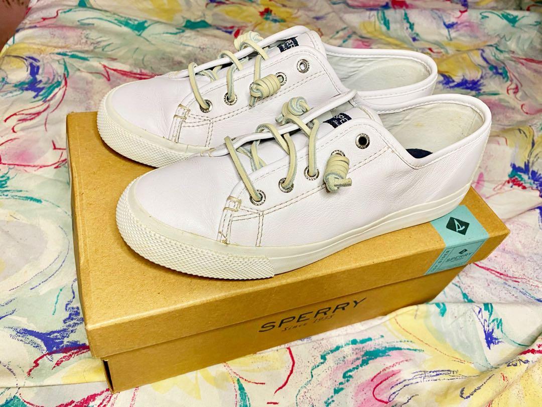 Sperry Seacoast Leather White Women s Fashion Footwear Sneakers on Carousell