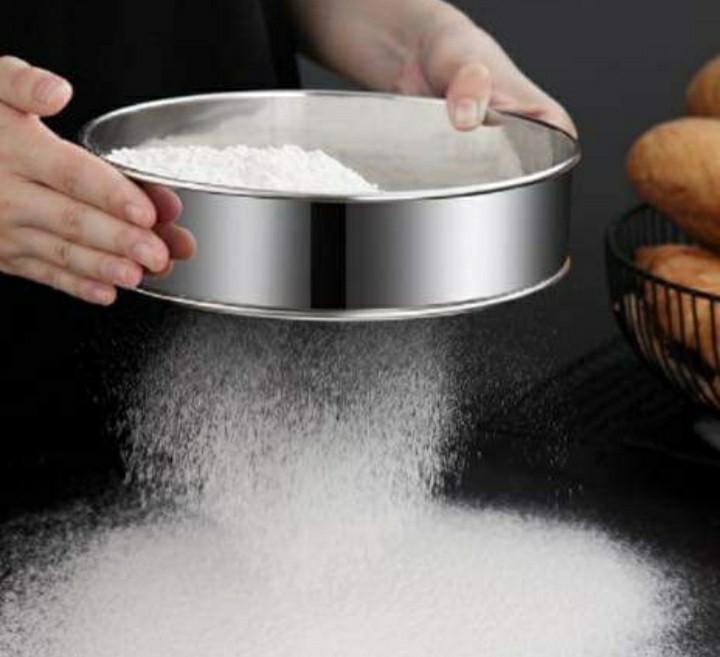 Stainless Mesh Strainer / Sifter for Baking (Category: Bakeware) located in Quezon City. Submitted by marieleone (Listing ID 1087908437, Image 1). Description: Item availability may be on hand or depends on stocks supply. Item, if not available, will be pre-ordered. Some items are fast-moving/easily sold. I suggest no rush shipping please. No worries if item is on hand, buyer can book same day delivery right away..