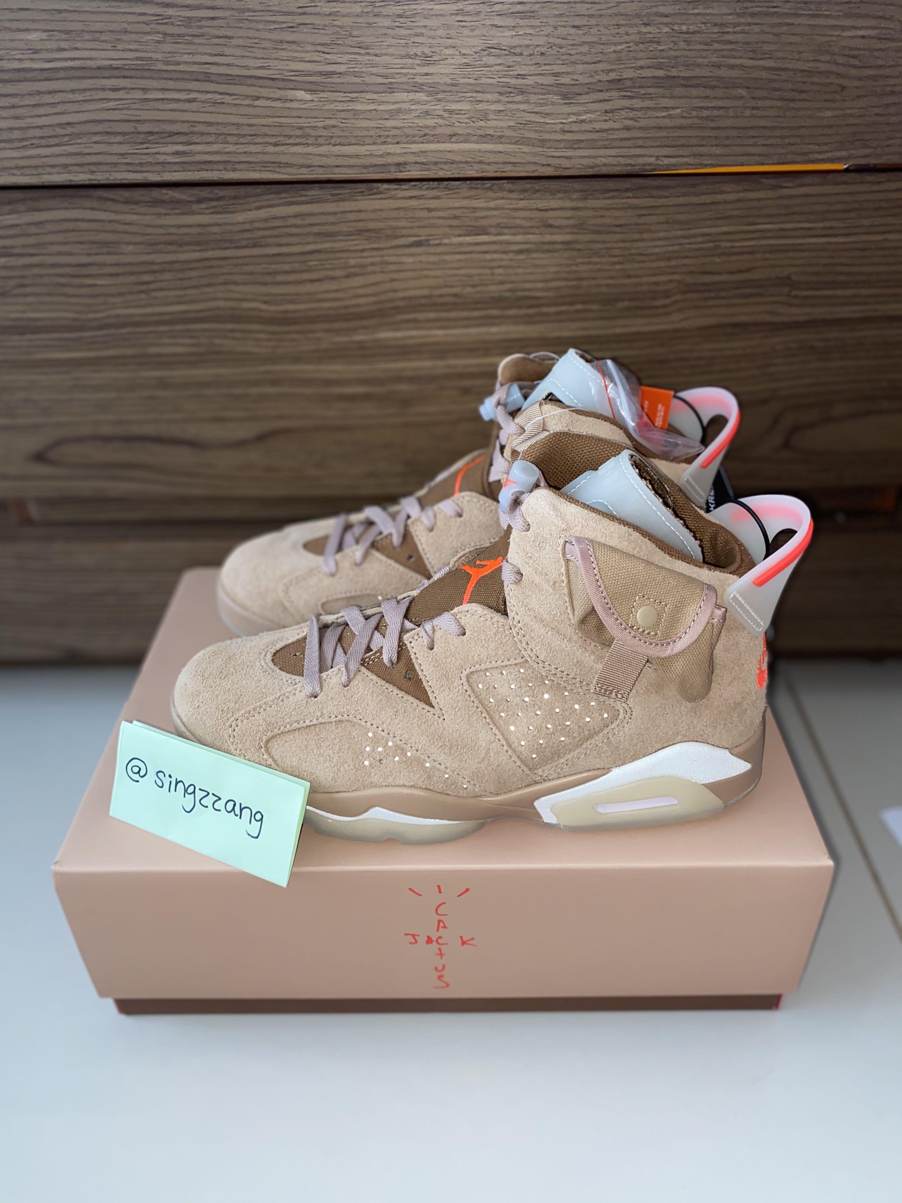 STEAL Nike x Travis Scott Air Jordan 6 British Khaki Men s Fashion Footwear Sneakers on Carousell