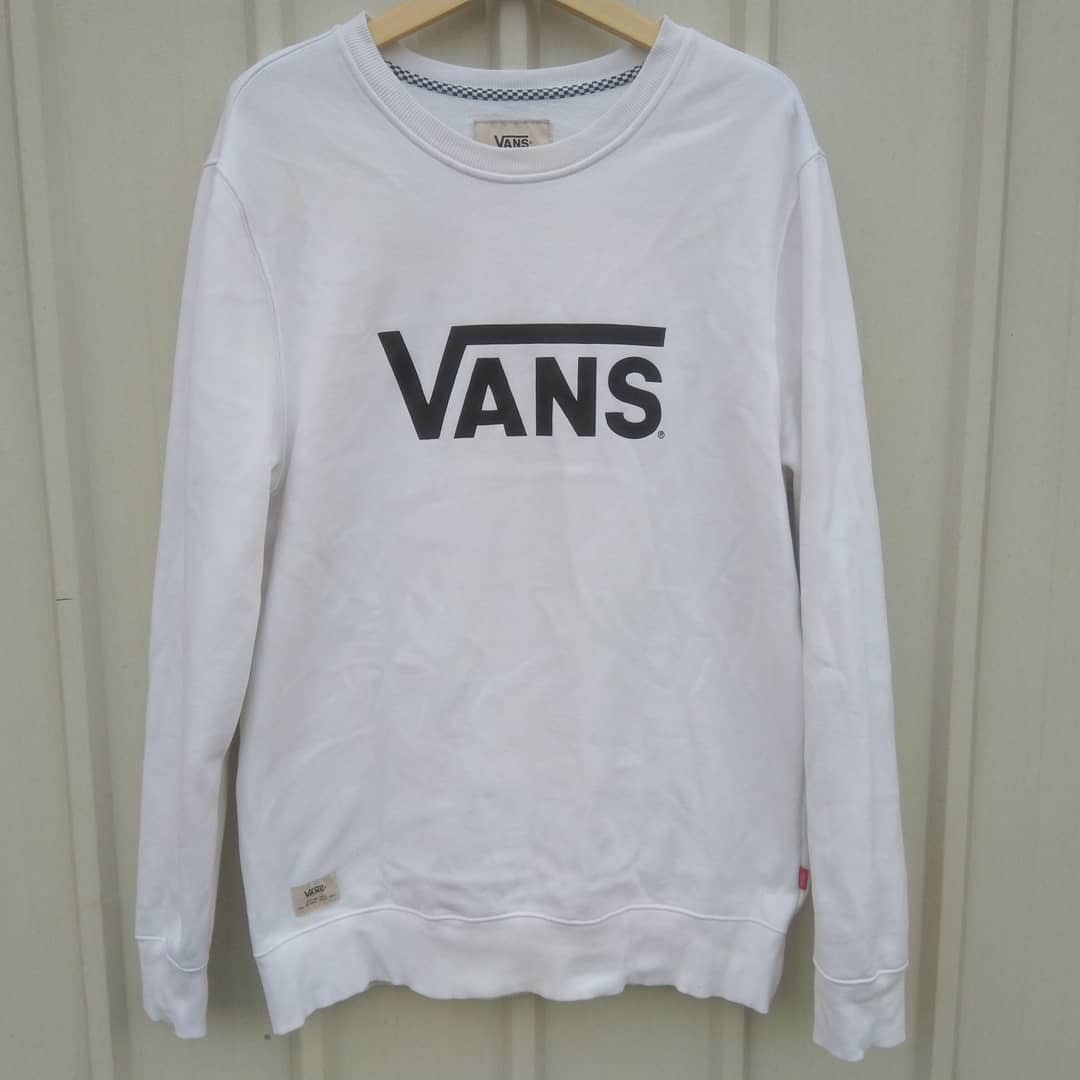 Sweater Jumper Crewneck Vans Original Fesyen Pria Pakaian Baju Luaran di Carousell