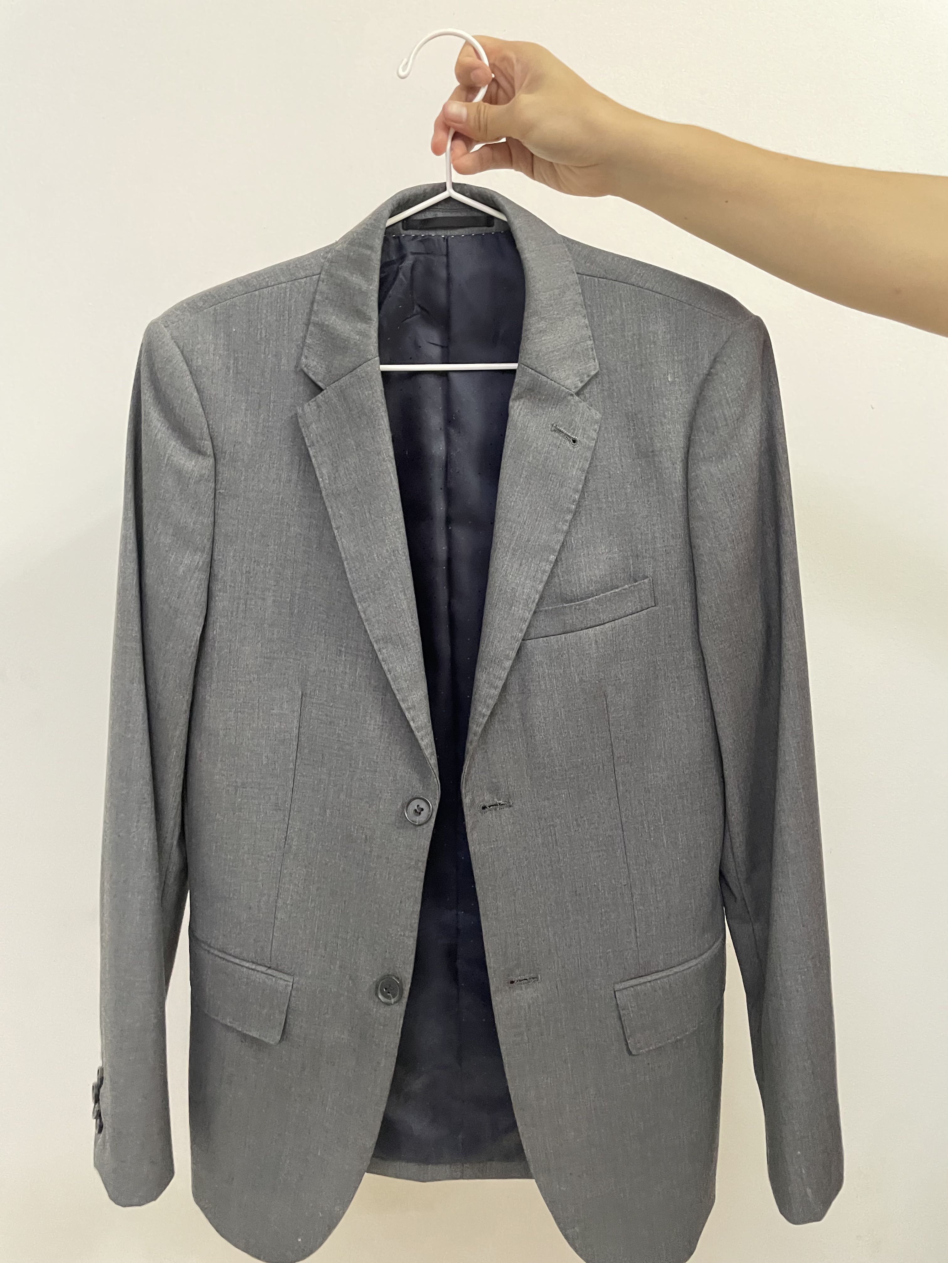 Topman grey hotsell blazer