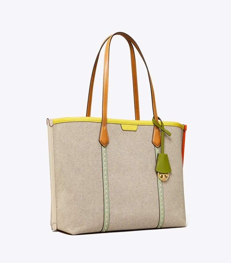 Tory Burch Perry Canvas Triple-Compartment Tote Bag, Women's 