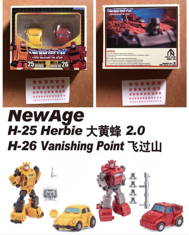 Transformers NewAge New Age H25 H25 Herbie & H26 H26 Vanishing