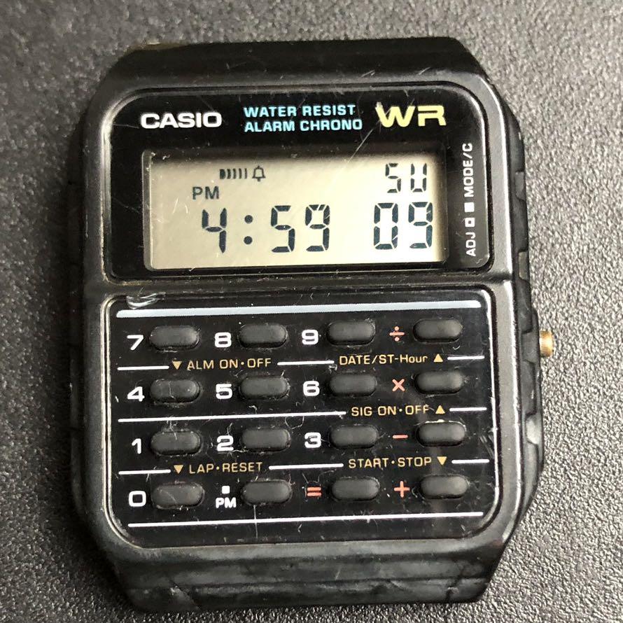Vintage Casio CA 53W Calculator Watch Back To The Future Men s