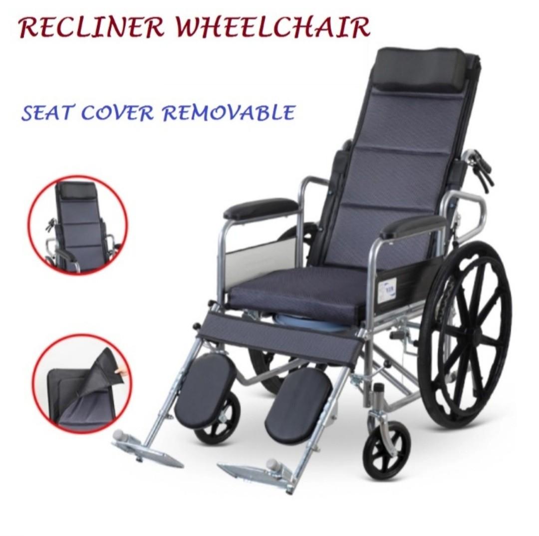 Wheelchair with leg rest, Health & Nutrition, Assistive & Rehabilatory