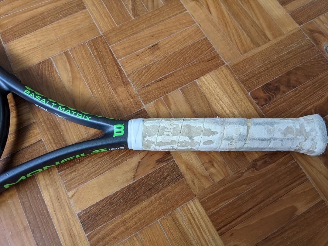 Wilson Monfils Pro 100 Tennis Racquet, Sports Equipment, Sports & Games ...