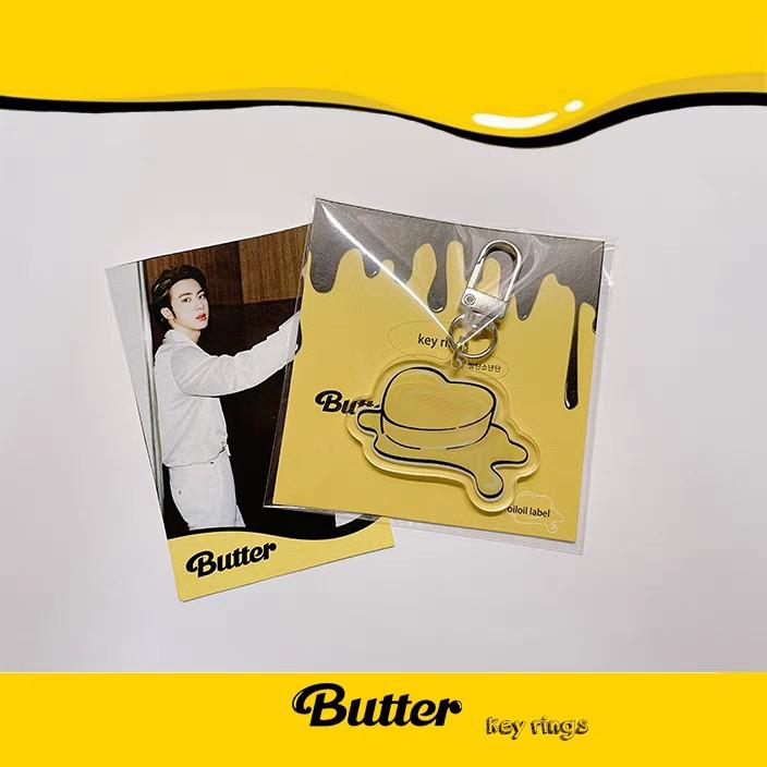 [ PO CLOSED ] BTS BUTTER KEYRING, Hobbies & Toys, Memorabilia ...