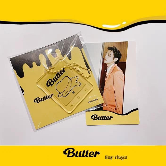 [ PO CLOSED ] BTS BUTTER KEYRING, Hobbies & Toys, Memorabilia