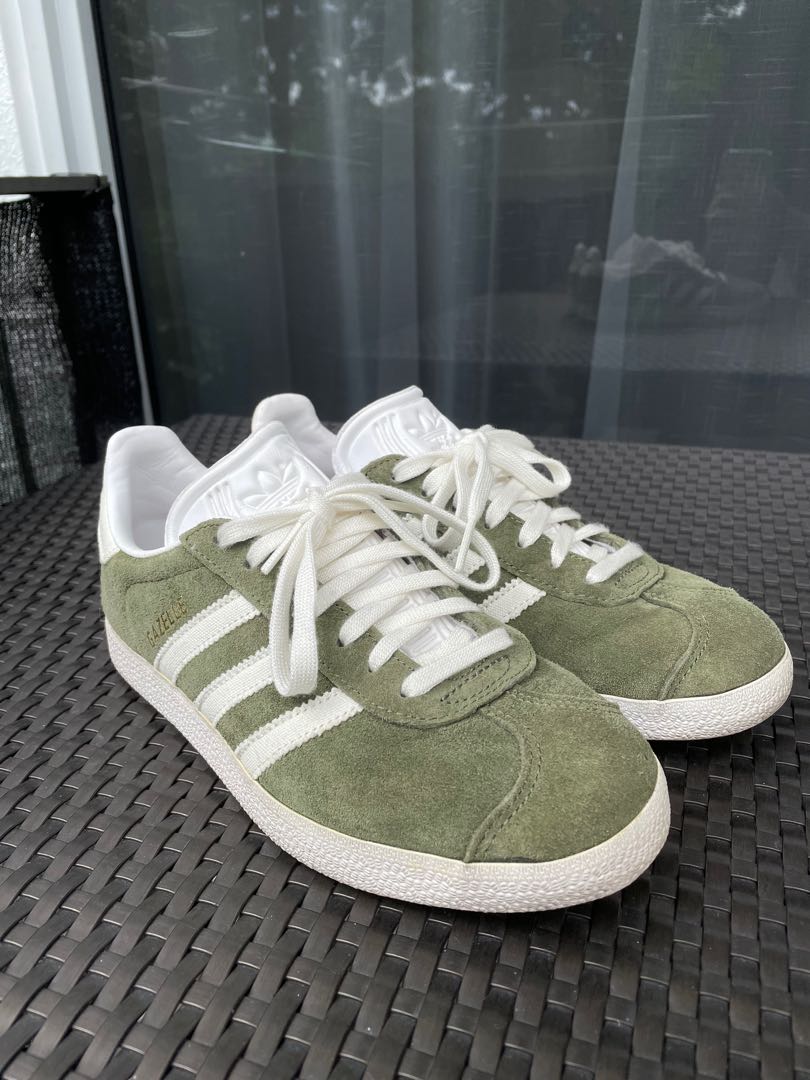 Adidas gazelle base green clearance