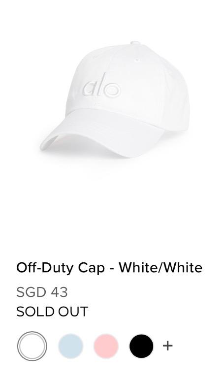 Alo Yoga Off Duty Cap White Women S Fashion Watches Accessories Hats Beanies On Carousell