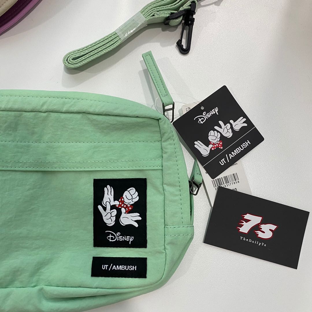 Ambush x Disney x Uniqlo Sling Bag Pouch Green negotiable