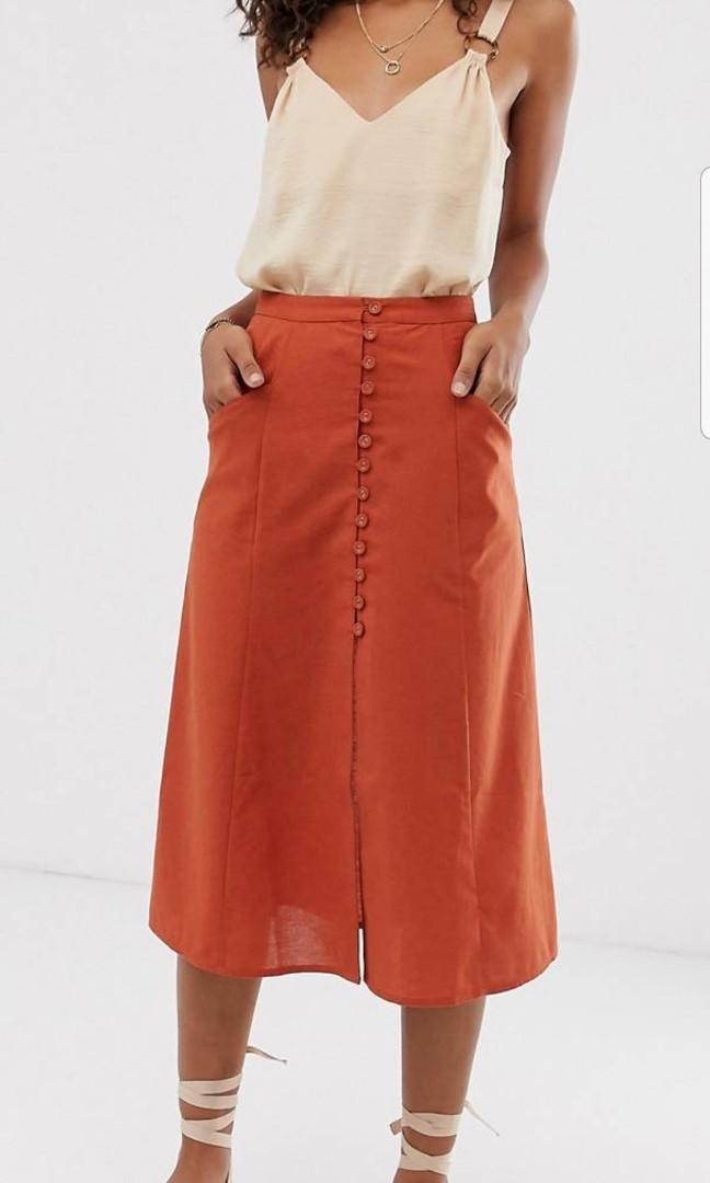 Asos orange skirt clearance