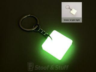Atomic Rock Keychain (Glow-in-the-Dark Tag)