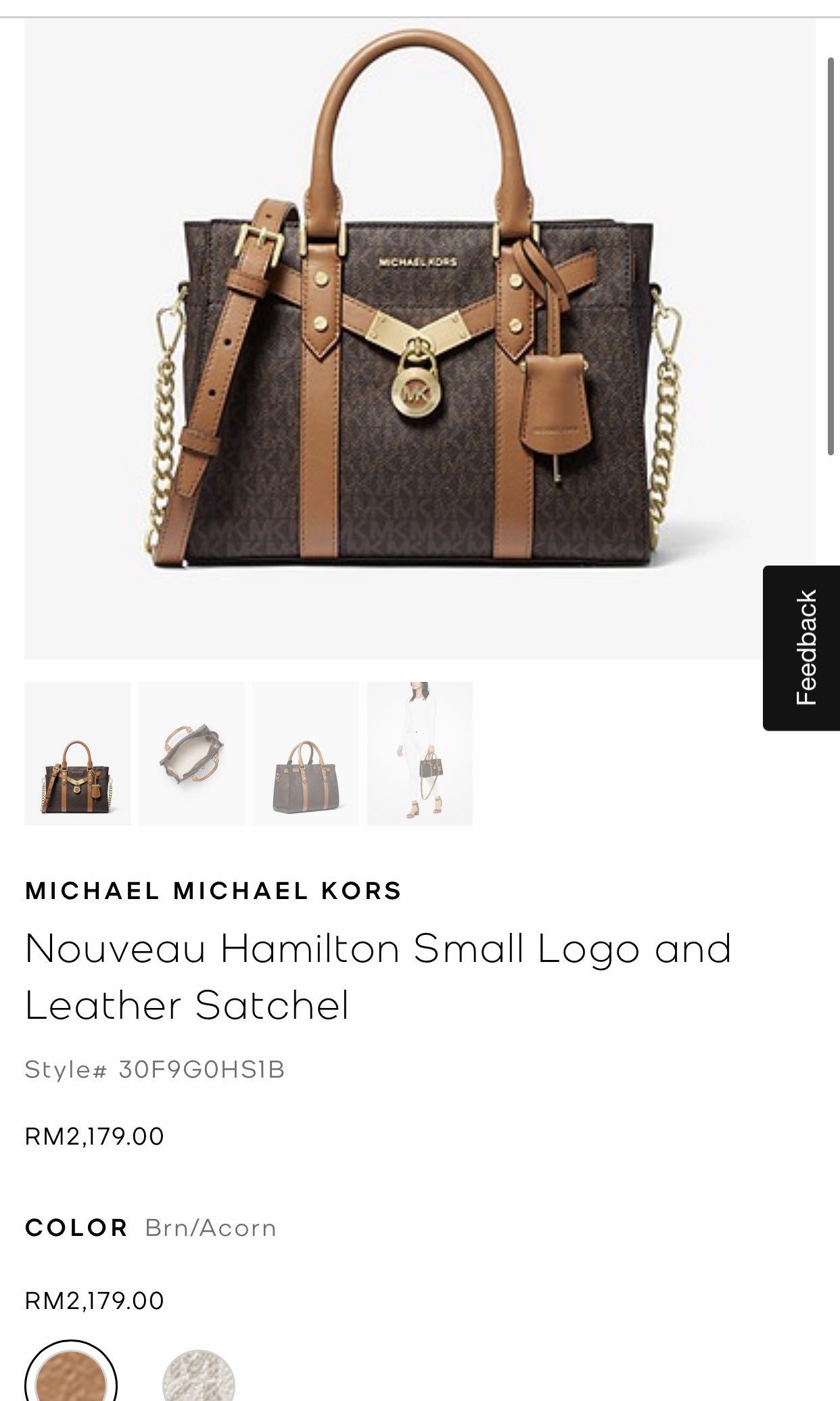 AUTHENTIC MK NOUVEAU HAMILTON LARGE AND LEATHER Luxury Bags