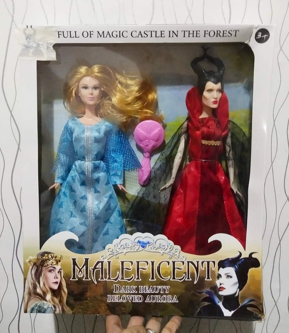 Barbie Size Aurora and Maleficent