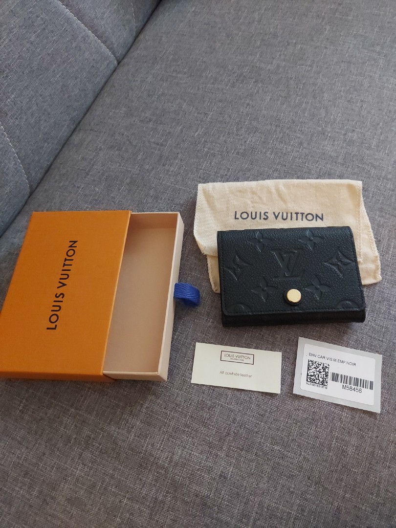 Louis Vuitton Empreinte Business Card Holder Black