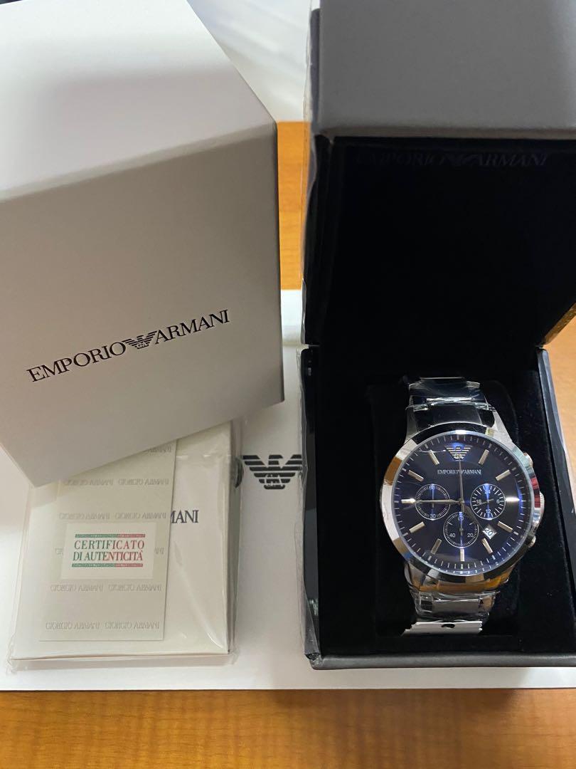 Emporio armani men's best sale chronograph watch ar2448