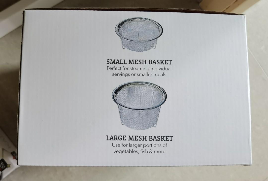 Instant Pot Official Mesh Steamer Baskets - Set of 2, Small and