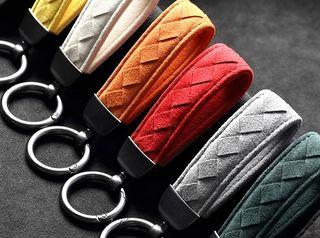 Car Key Strap Key Chain (Genuine Alcantara)