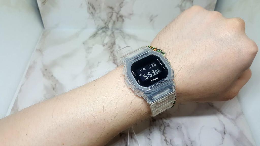 G shock 2025 dw5600 transparent