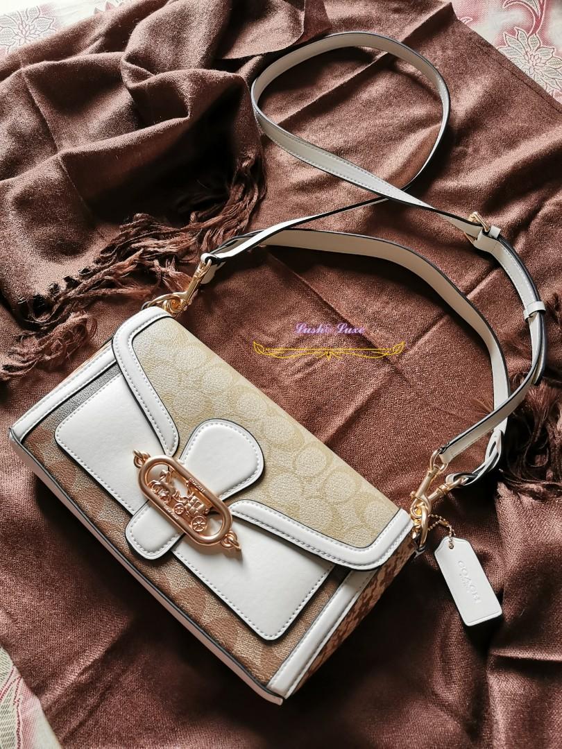 Jade shoulder bag in signature canvas with rexy by guang yu 2025