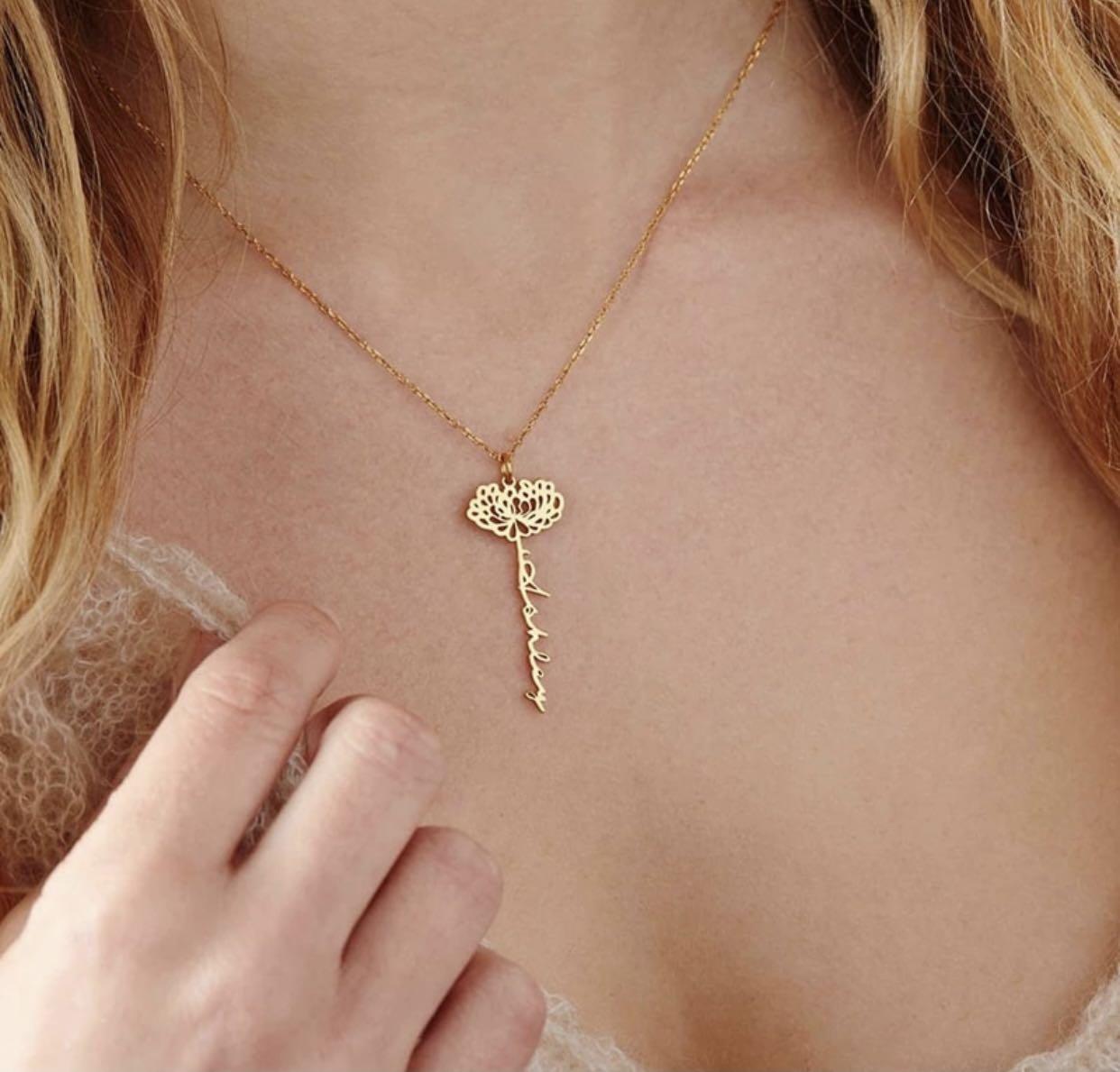 Customize a shop necklace for her
