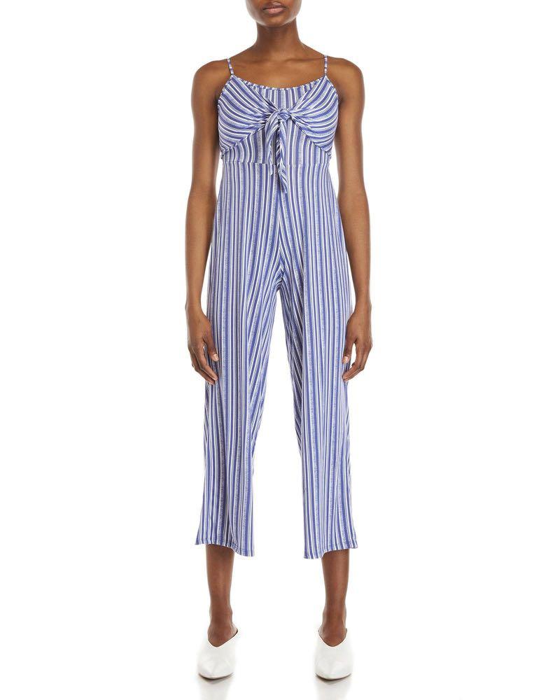 Derek heart on sale striped jumpsuit
