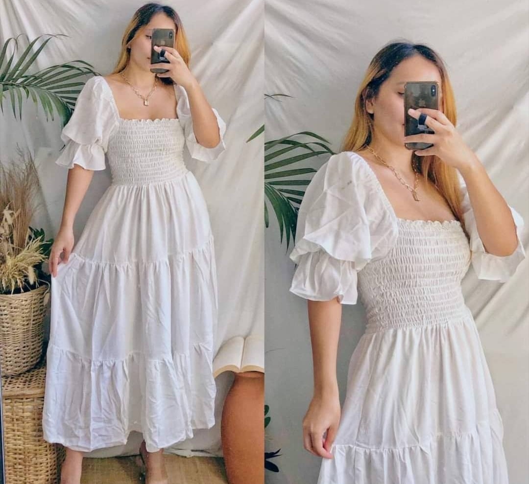 smocked top dress