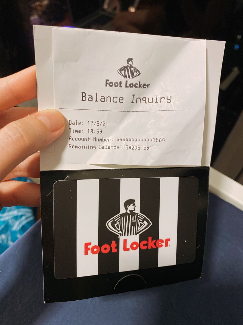 Foot locker store card balance
