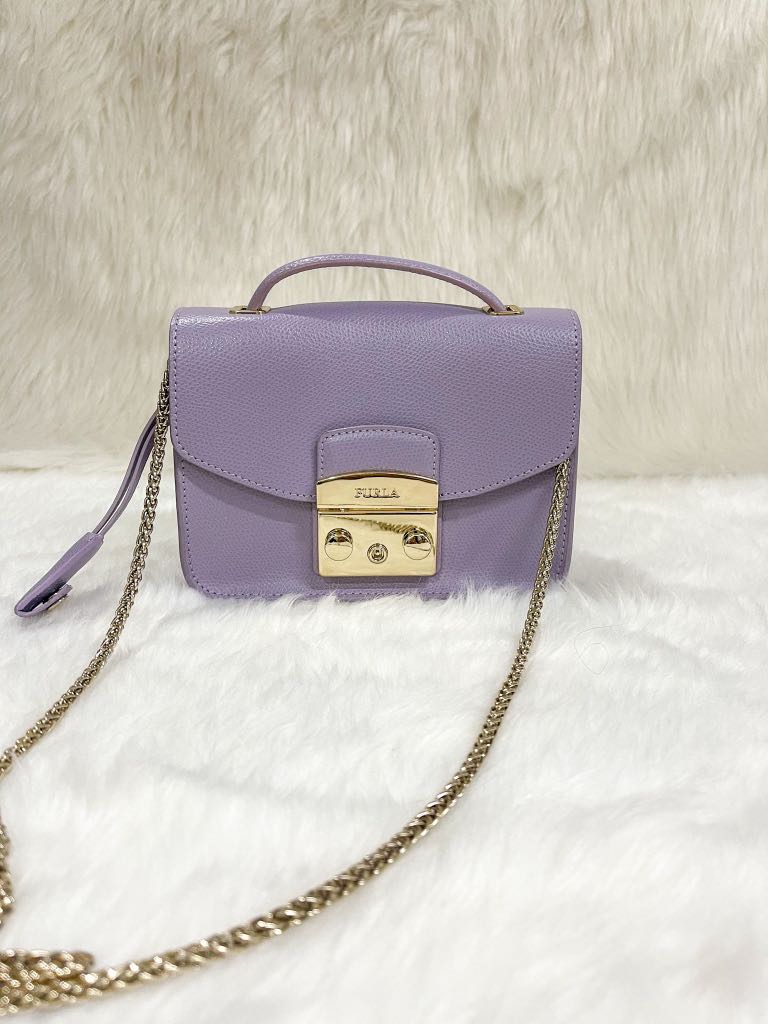 Furla Metropolis Top Handle Mini Bag, Luxury, Bags & Wallets on Carousell