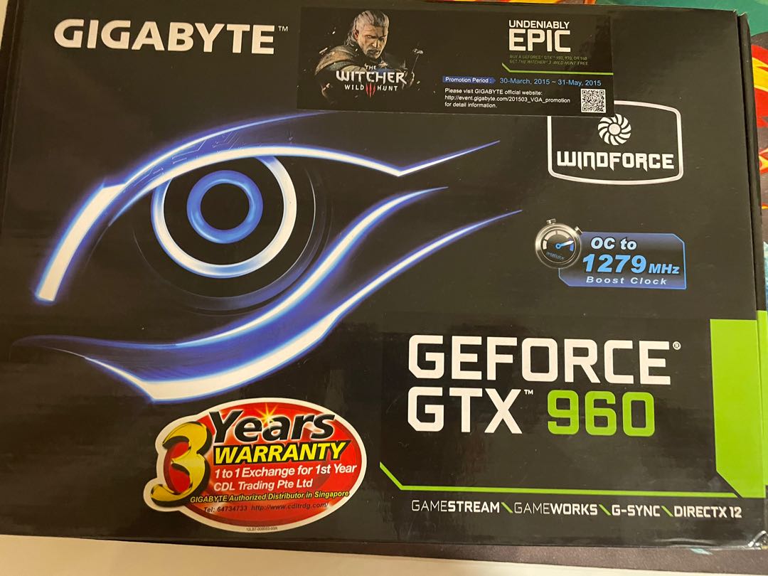 Gtx 960 Gigabyte Computers Tech Parts Accessories Computer Parts On Carousell